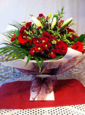 Christmas Florist Choice Aqua Bouquet