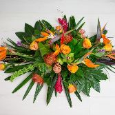 Tropical Touch Casket Arrangement